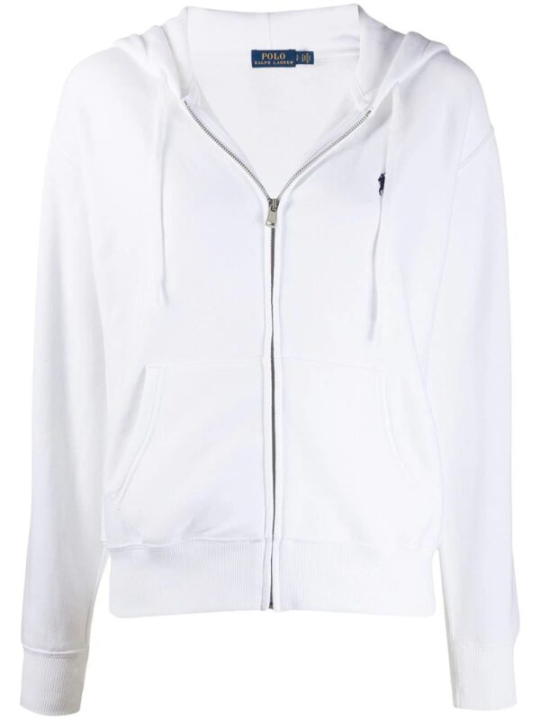 Polo Ralph Lauren  logo-embroidered zipped hoodie