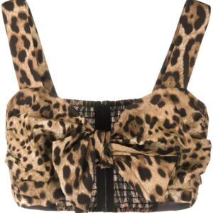 Dolce & Gabbana  leopard print crop top
