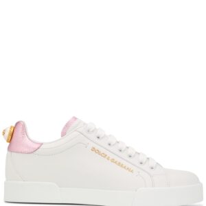 Dolce & Gabbana Portofino logo-tag leather sneakers