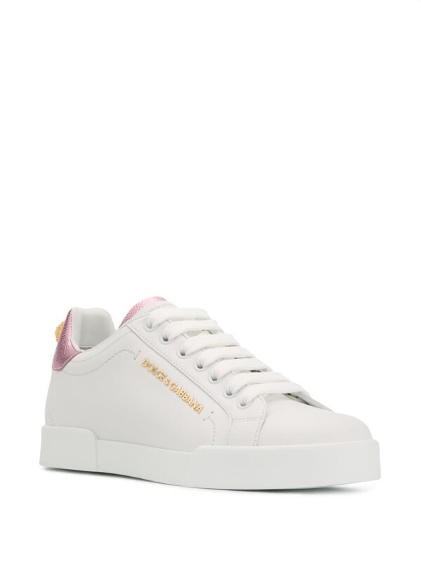 Dolce & Gabbana Portofino logo-tag leather sneakers - Image 2