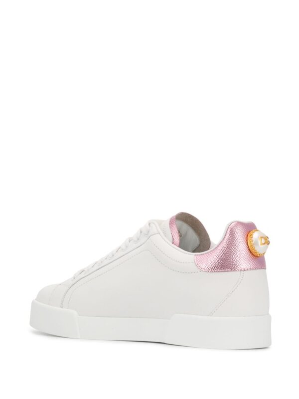 Dolce & Gabbana Portofino logo-tag leather sneakers - Image 3