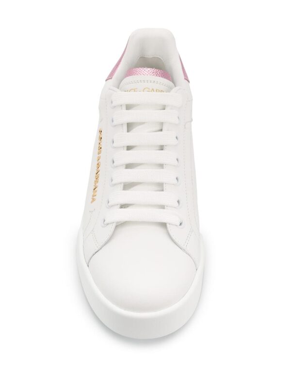 Dolce & Gabbana Portofino logo-tag leather sneakers - Image 4