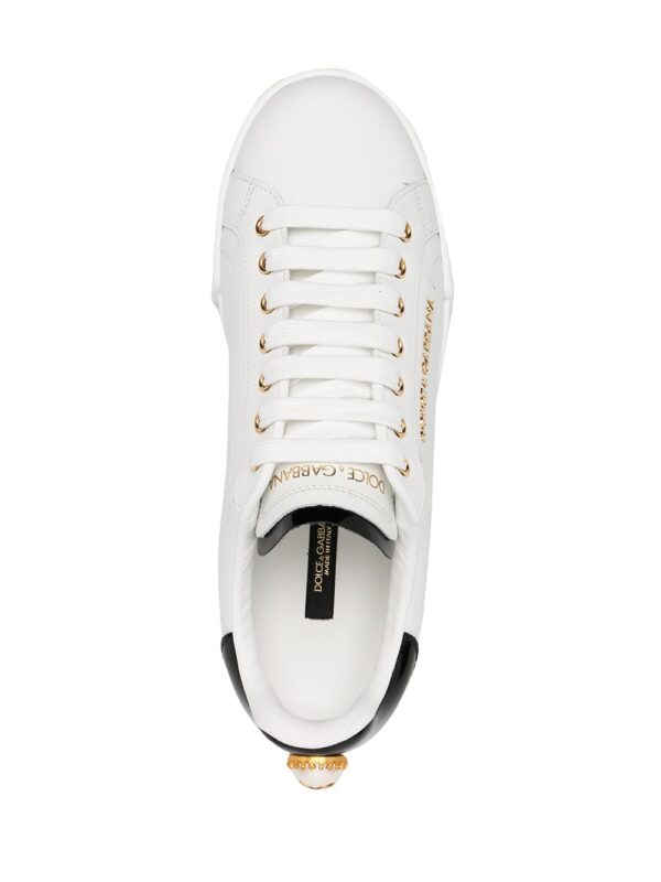 Dolce & Gabbana logo-embellished low-top sneakers - Image 4