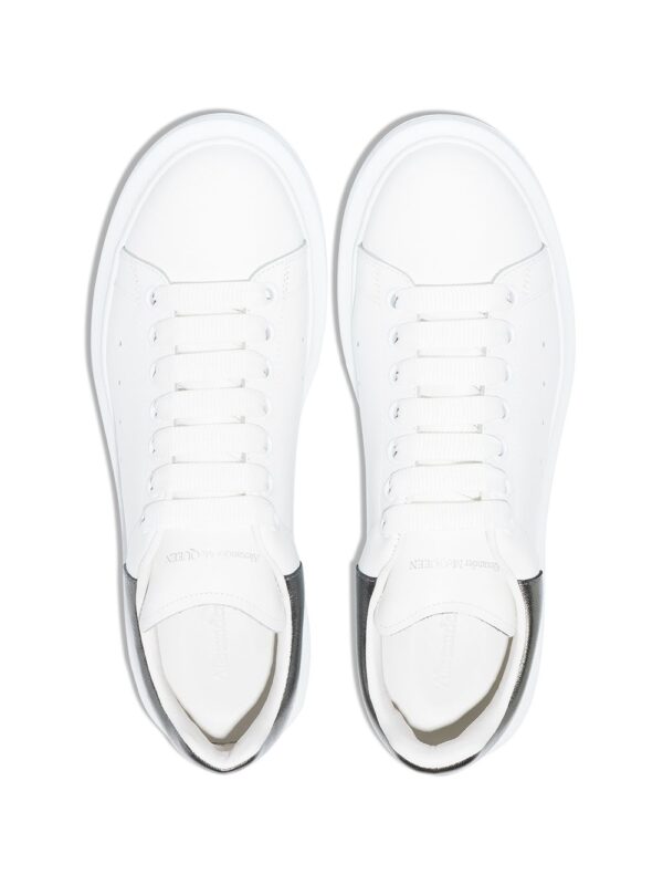 Alexander McQueen Oversized metallic leather sneakers - Image 4