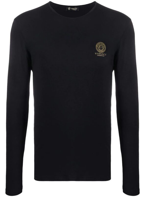 Versace  logo-print long-sleeve T-shirt