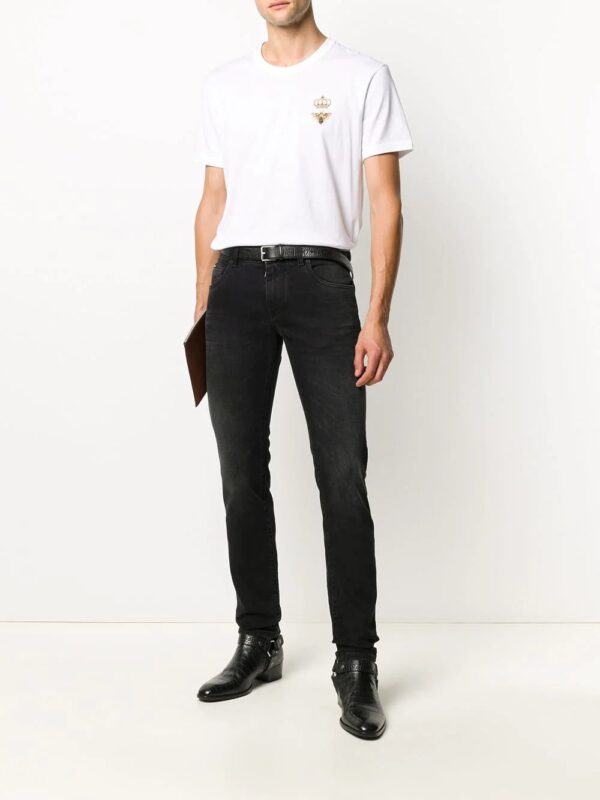 Dolce & Gabbana  bee crown embroidered T-shirt - Image 2