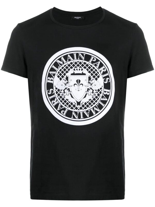 Balmain  flocked coin T-shirt