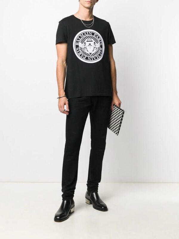 Balmain  flocked coin T-shirt - Image 2