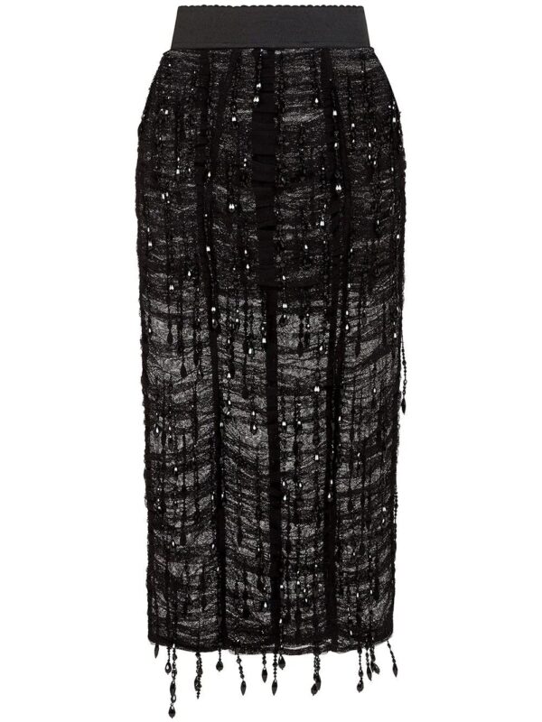 Dolce & Gabbana  beaded pencil skirt