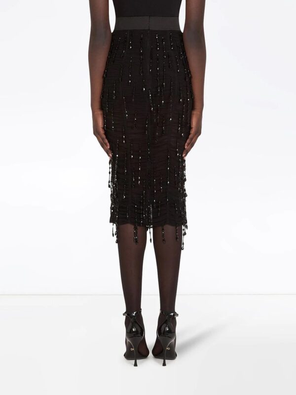 Dolce & Gabbana  beaded pencil skirt - Image 4