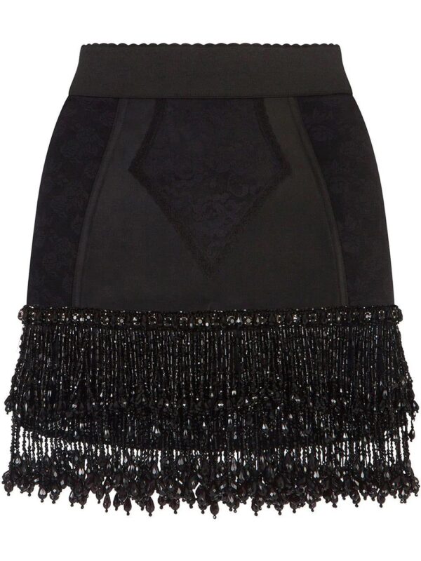 Dolce & Gabbana  beaded jacquard mini skirt