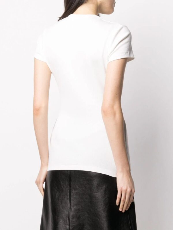 Off-White  basic ribbed T-shirt - Image 4