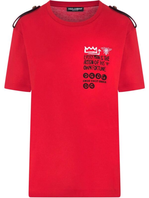 Dolce & Gabbana  epaulette jersey T-shirt
