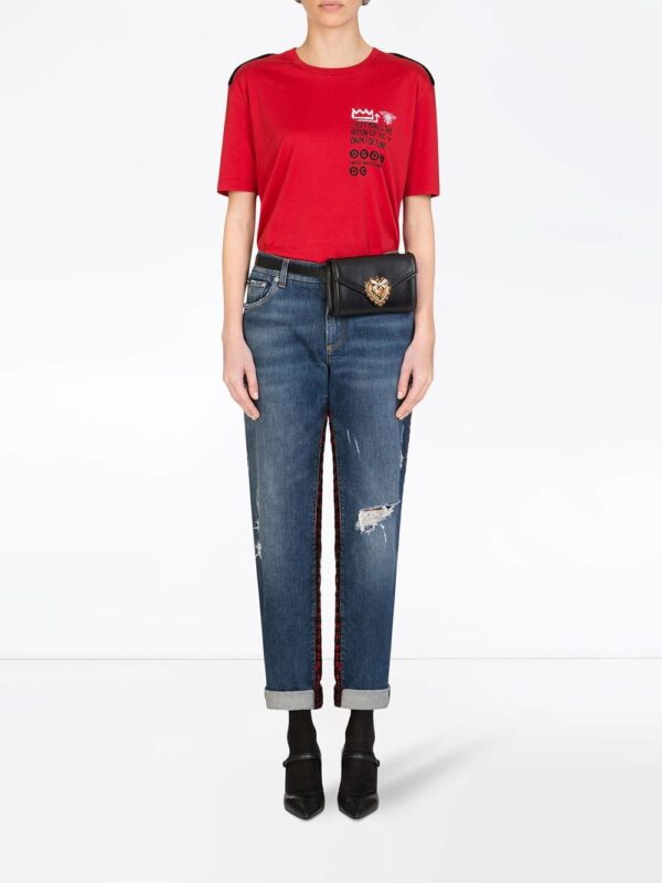 Dolce & Gabbana  epaulette jersey T-shirt - Image 2