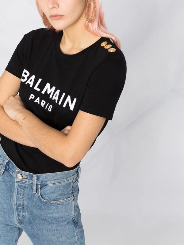 Balmain  logo-print T-shirt - Image 3
