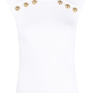 Balmain button-detail tank top