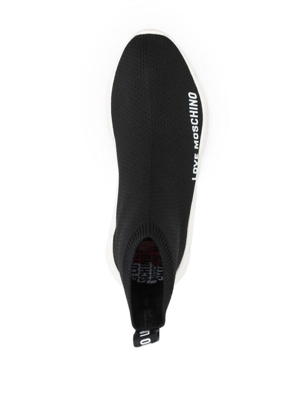 Love Moschino logo print slip-on sneakers - Image 4