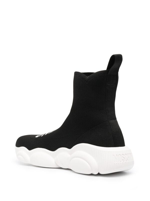 Moschino logo-print sock sneakers - Image 3