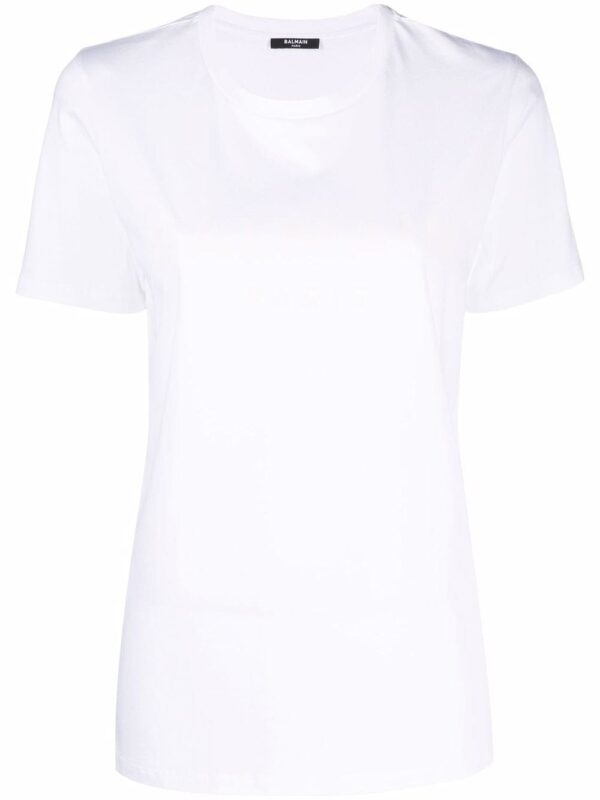 Balmain flocked logo T-shirt