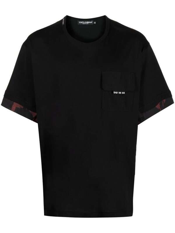 Dolce & Gabbana  camouflage-panelled crew neck T-shirt