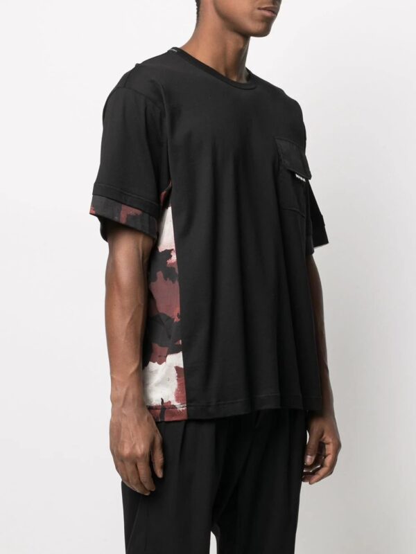 Dolce & Gabbana  camouflage-panelled crew neck T-shirt - Image 3