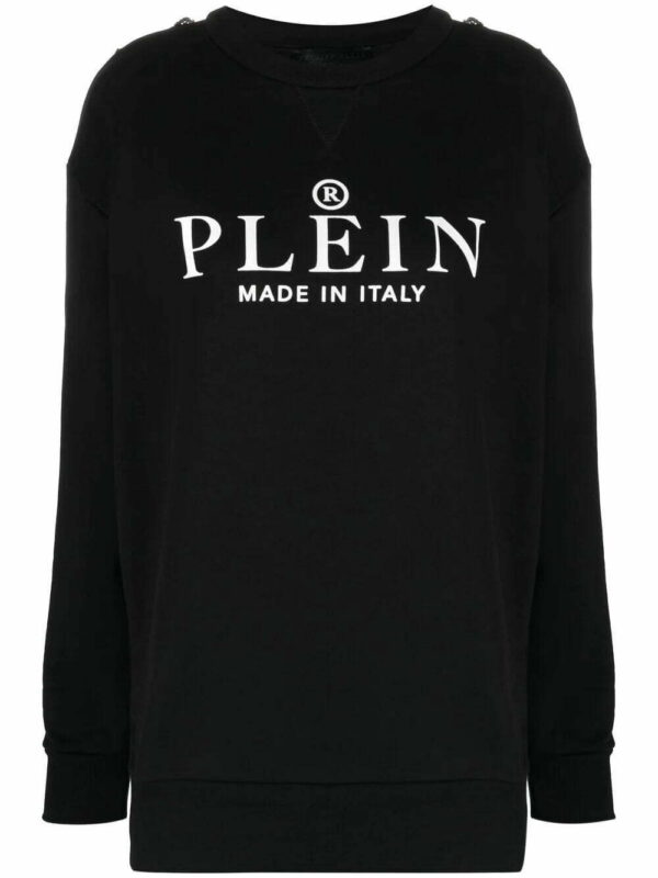 Philipp Plein  logo-print cotton sweatshirt