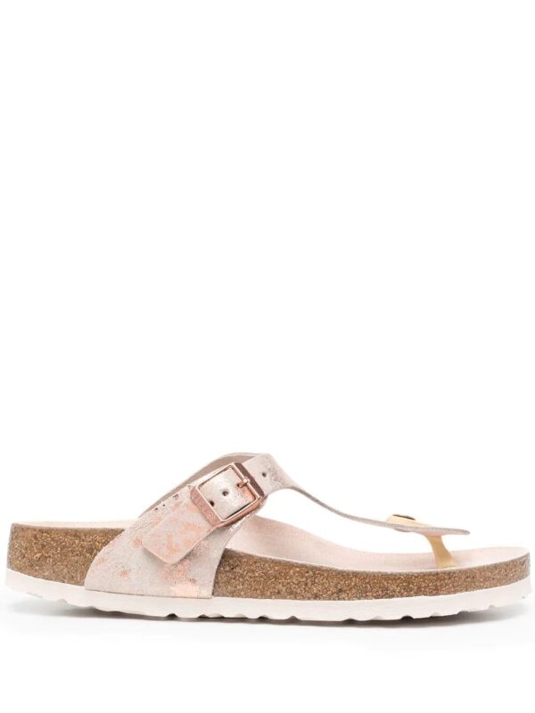 Birkenstock  marble-print flip flops