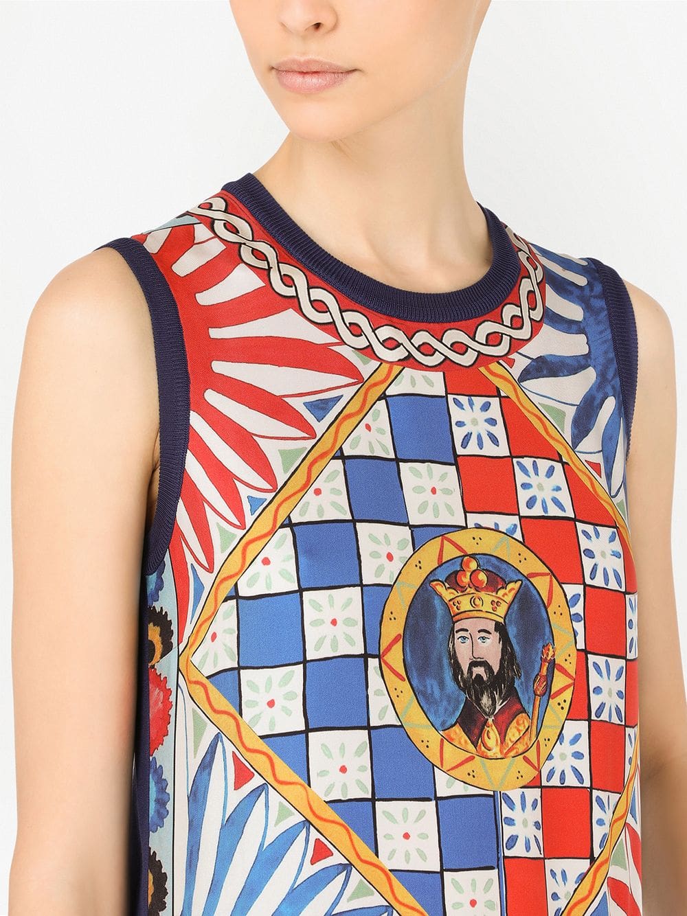 Dolce & Gabbana Carretto-print silk vest - Image 5