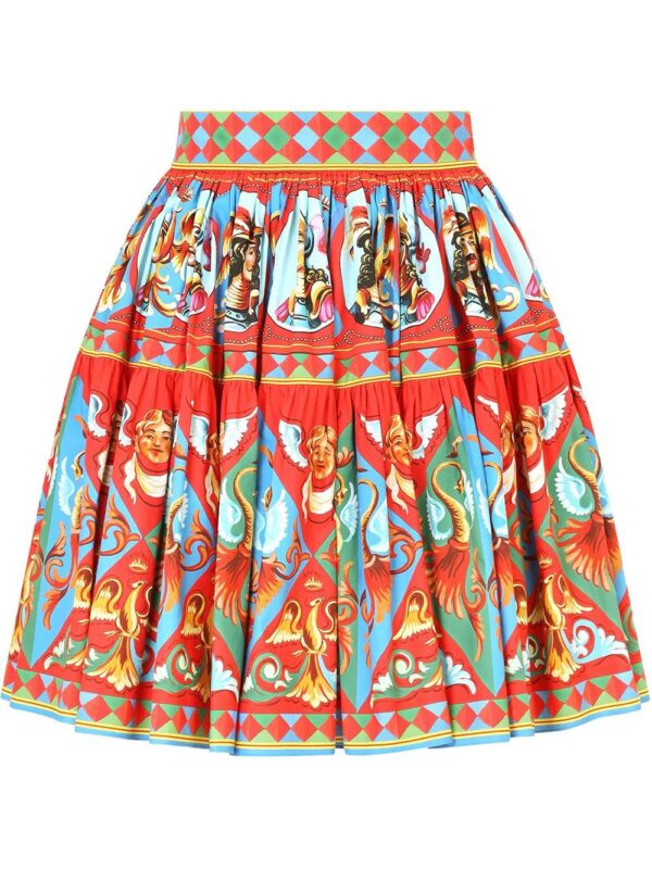 Dolce & Gabbana  graphic-print flared skirt
