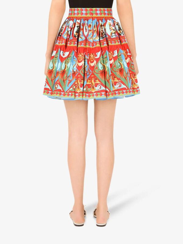 Dolce & Gabbana  graphic-print flared skirt - Image 4