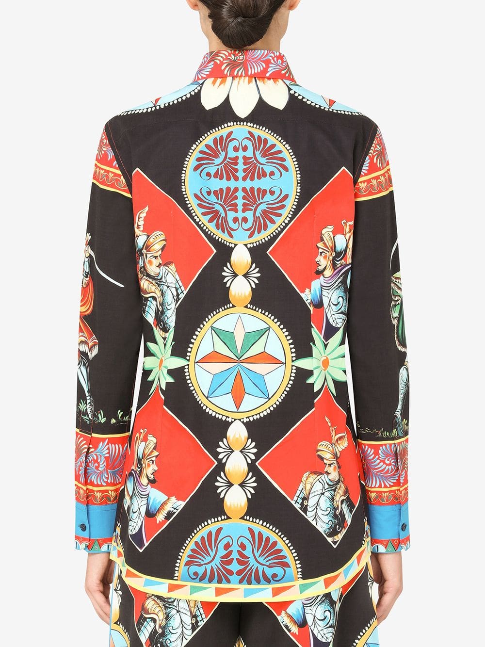Dolce & Gabbana Carretto-print poplin shirt - Image 4