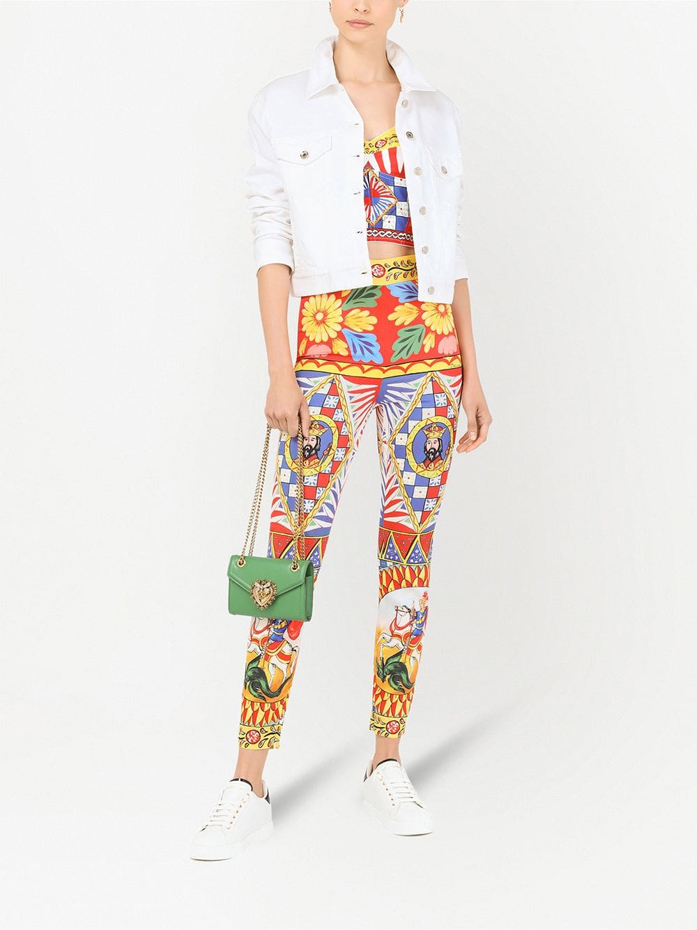 Dolce & Gabbana Carretto-print bustier top - Image 2