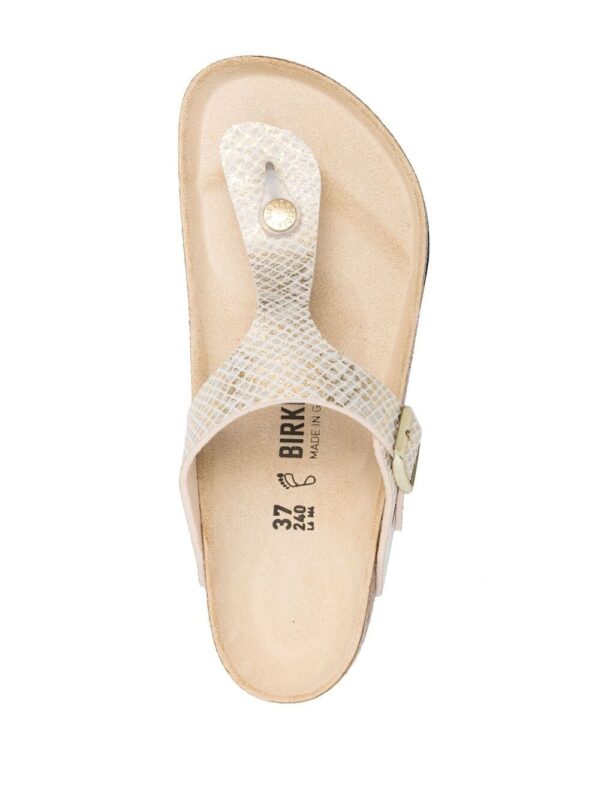 Birkenstock  Gizeh MF snakeskin-print flip-flops - Image 4
