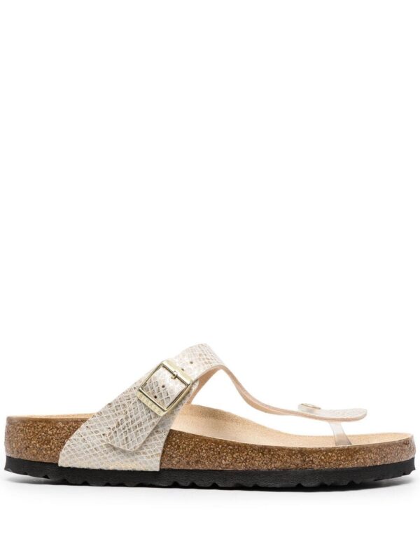 Birkenstock  Gizeh MF snakeskin-print flip-flops
