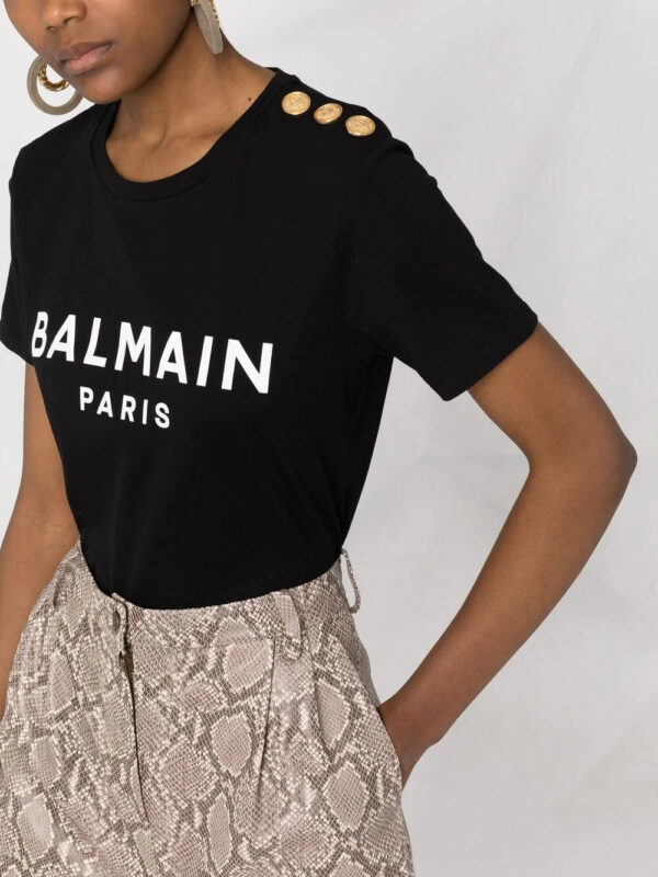 Balmain  logo-print cotton T-shirt - Image 3