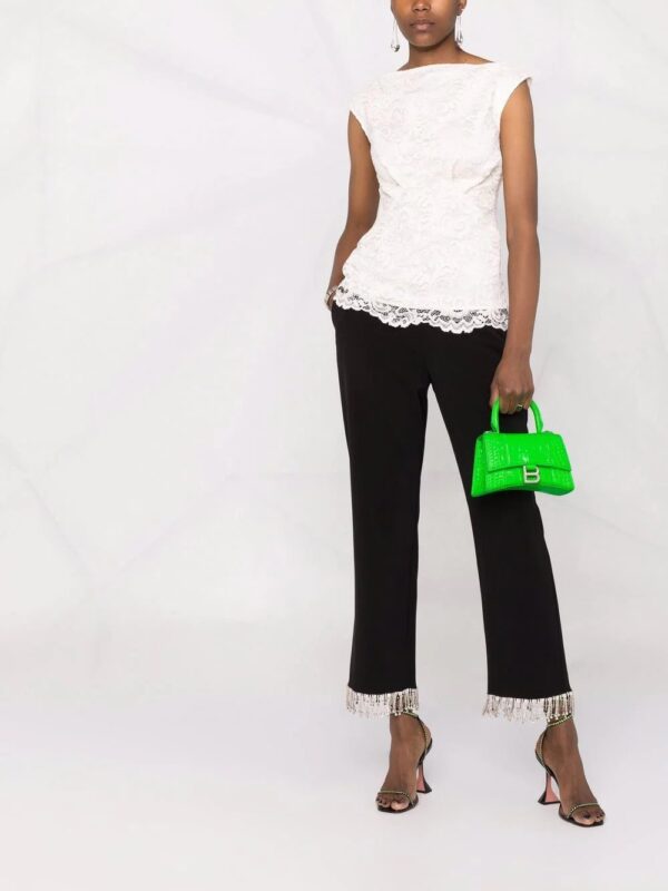 Philipp Plein  scalloped lace blouse - Image 2