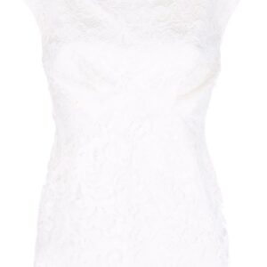 Philipp Plein scalloped lace blouse