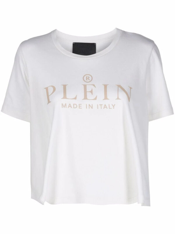 Philipp Plein  Iconic Plein short-sleeve cropped T-shirt