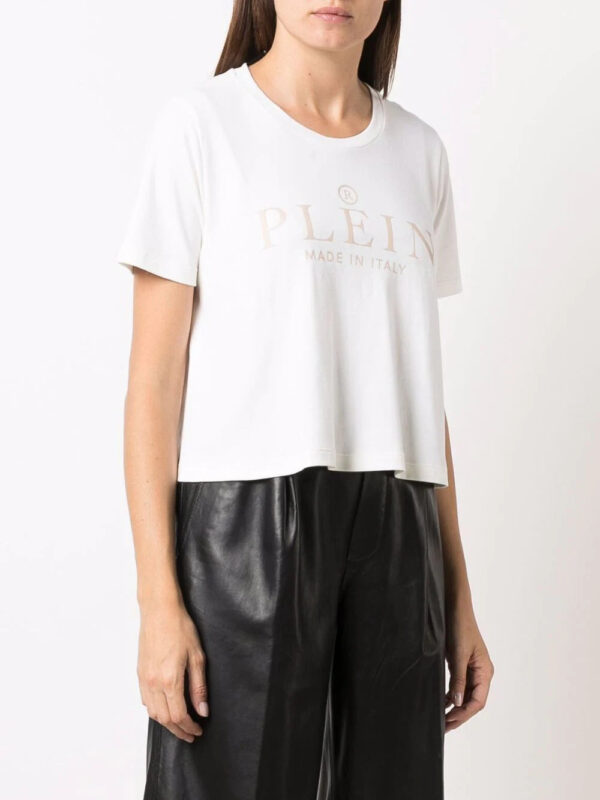Philipp Plein  Iconic Plein short-sleeve cropped T-shirt - Image 3