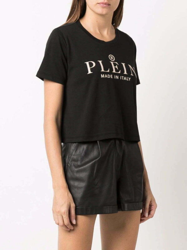 Philipp Plein  Iconic Plein short-sleeve cropped T-shirt - Image 3