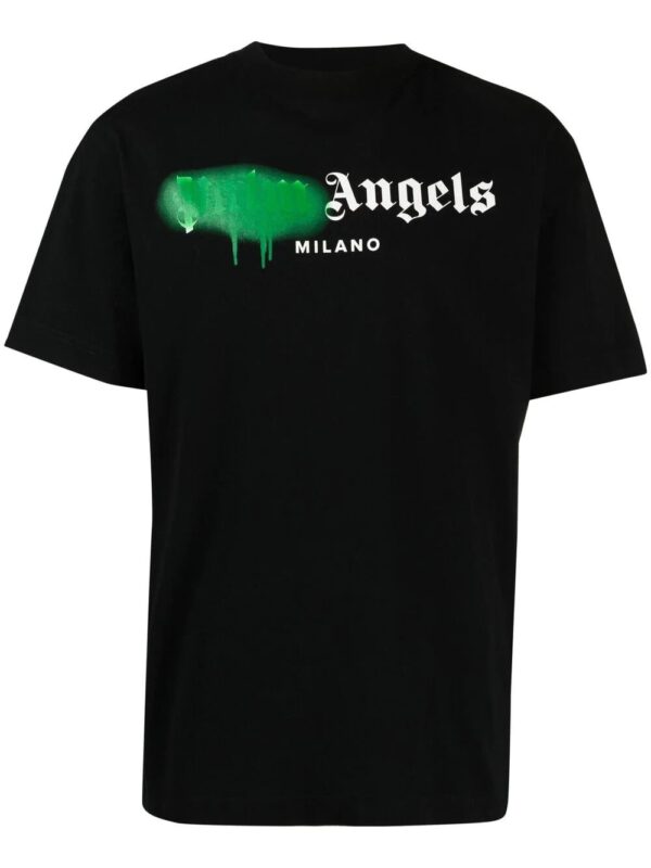Palm Angels  sprayed logo cotton T-shirt