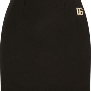 Dolce & Gabbana  logo-plaque pencil mini skirt