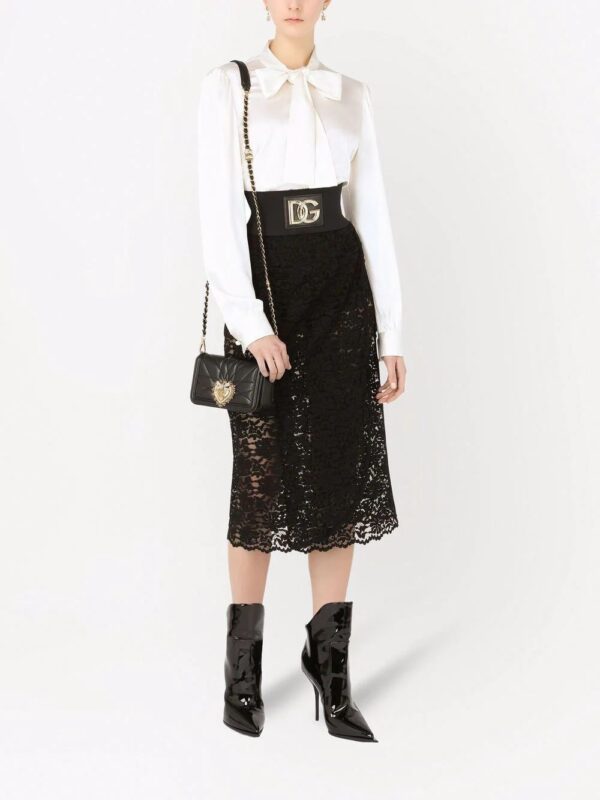 Dolce & Gabbana  sheer lace midi skirt - Image 2