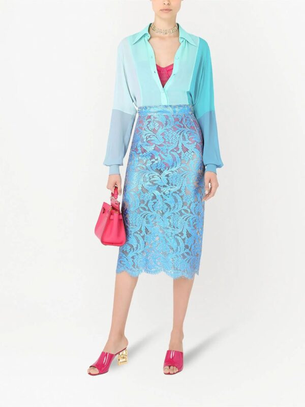 Dolce & Gabbana  high-waisted lace pencil skirt - Image 2