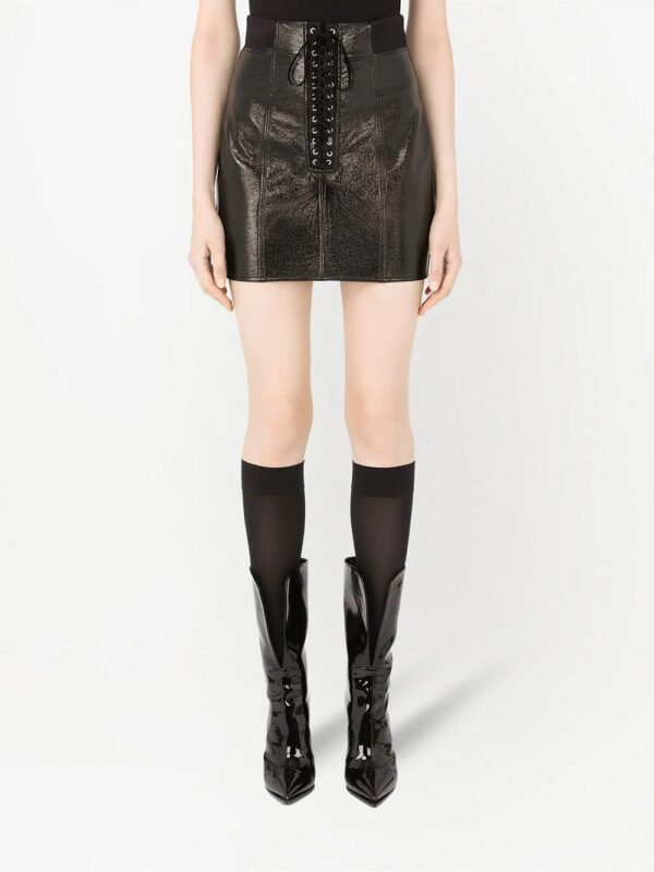 Dolce & Gabbana  lace-up mini skirt - Image 3