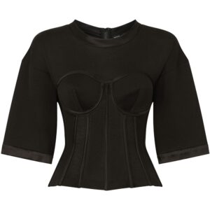Dolce & Gabbana short-sleeve bustier T-shirt