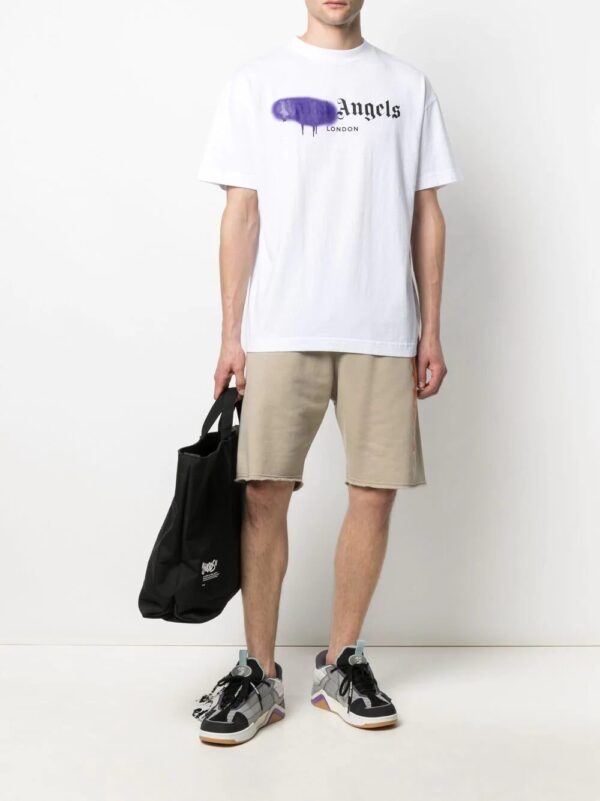 Palm Angels  spray paint-print T-shirt - Image 2