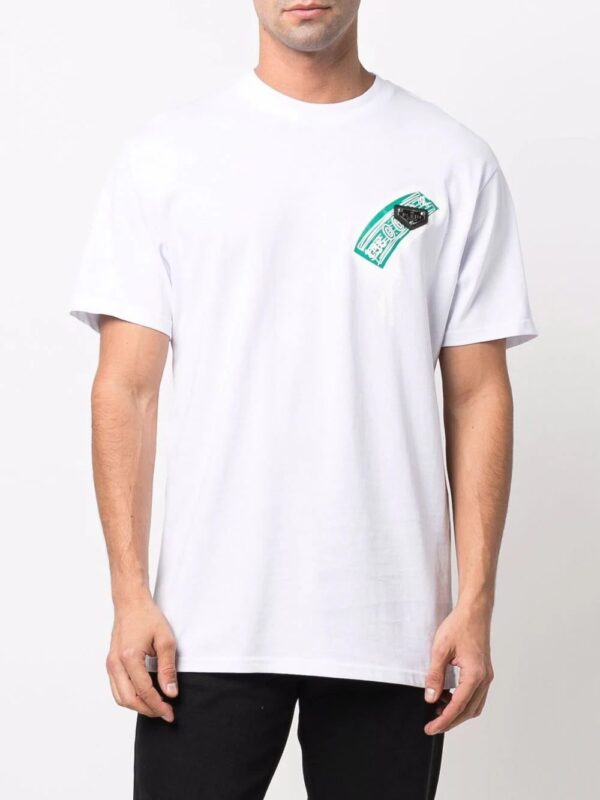 Philipp Plein  cheque-print round neck T-shirt - Image 4
