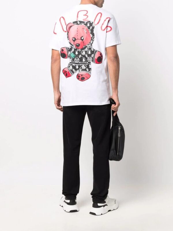 Philipp Plein  cheque-print round neck T-shirt - Image 2