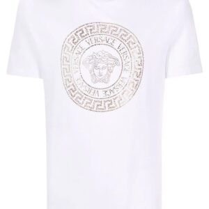 Versace Medusa crystal-embellished short-sleeve T-shirt